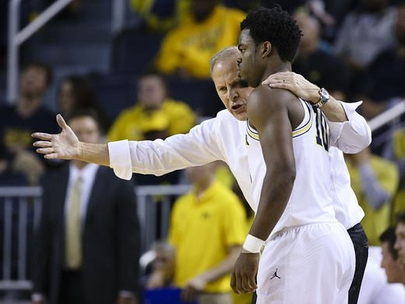 John Beilein and Derrick Walton Jr. (10)