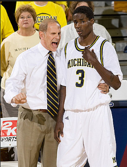 John Beilein and Manny Harris (3)
