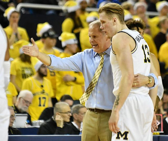 John Beilein and Ignas Brazdeikis (13)