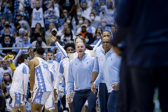 North Carolina Head Coach Hubert Davis