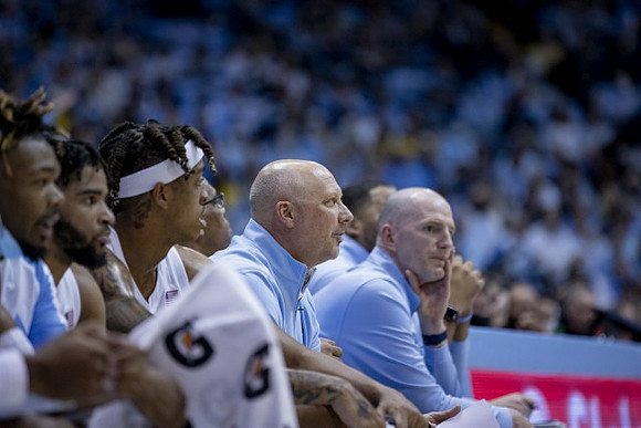 North Carolina Head Coach Hubert Davis