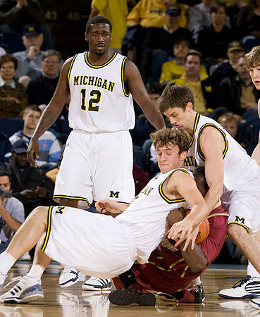 Anthony Wright (12), Zack Novak (0), and Stu Douglass (1)
