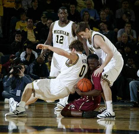 Anthony Wright (12), Zack Novak (0), and Stu Douglass (1)