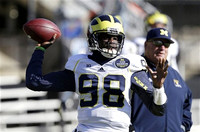 Devin Gardner (98) and Al Borges