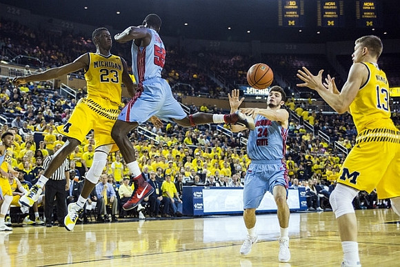 Caris LeVert (23) and Moritz Wagner (13)