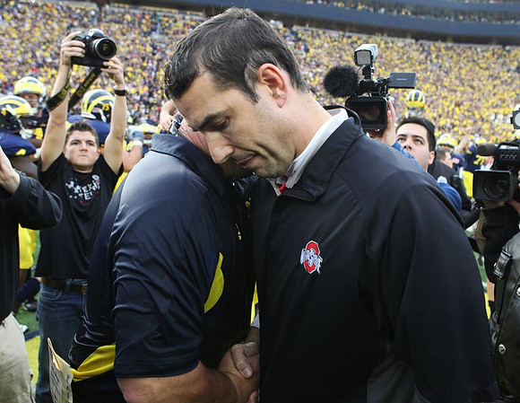 Brady Hoke and Luke Fickell