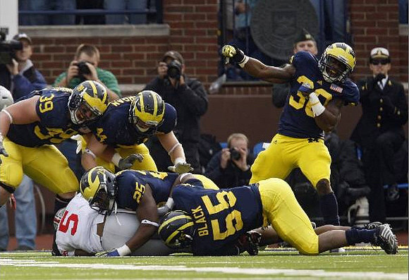 Will Heininger (39), Desmond Morgan (44), Kenny Demens (25), Jibreel Black (55), and Thomas Gordon (30)