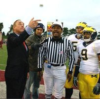 Charles Stewart, Anton Campbell, and Dick Enberg