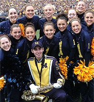 Michigan Cheerleaders and Band Member