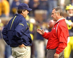 Lloyd Carr and Jim Tressel
