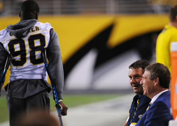 Devin Gardner (98), Brady Hoke, and David Brandon