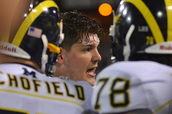 Taylor Lewan (77), Michael Schofield (75), and Erik Magnuson (78)