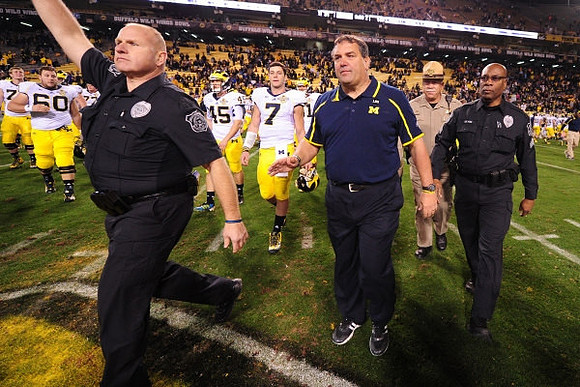 Jack Miller (60), Matt Wile (45), Shane Morris (7), and Brady Hoke