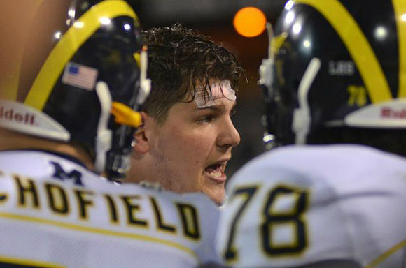 Taylor Lewan (77), Michael Schofield (75), and Erik Magnuson (78)