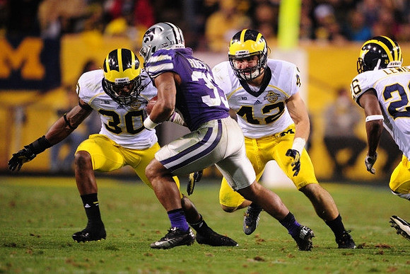 Thomas Gordon (30), Ben Gedeon (42), and Jourdan Lewis (26)
