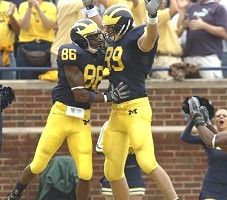 Mario Manningham and Tyler Ecker