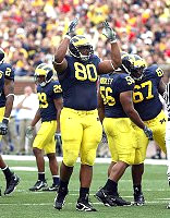 Shawn Crable, Leon Hall, Alan Branch, LaMarr Woodley, and Terrance Taylor