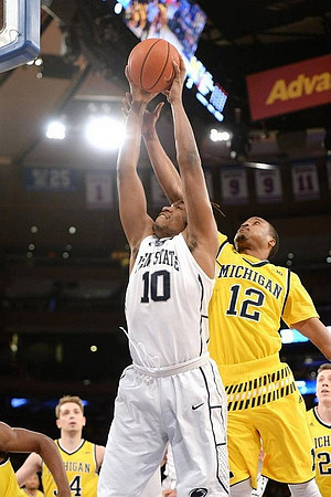 Mark Donnal (34) and Muhammad-Ali Abdur-Rahkman (12)