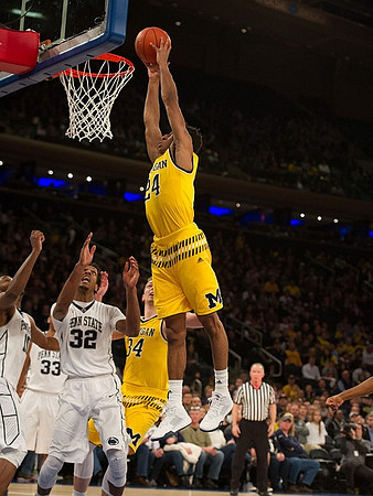 Mark Donnal (34) and Aubrey Dawkins (24)