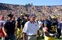 Lloyd Carr and Kevin Dudley