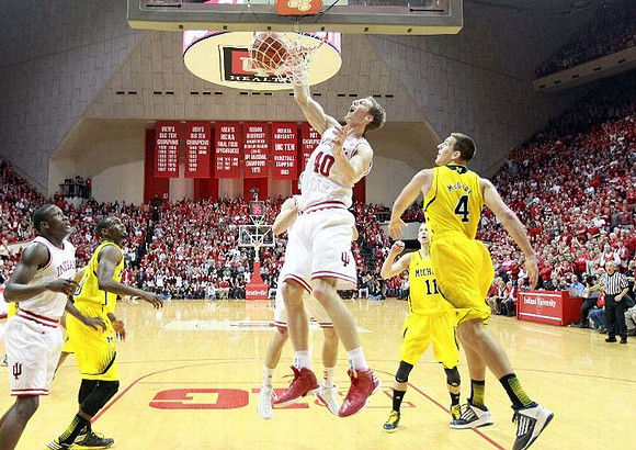 Tim Hardaway Jr. (10), Mitch McGary (4), and Nik Stauskas (11)