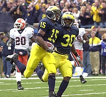 Steve Breaston (15) and Markus Curry (30)