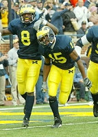 Steve Breaston (15) and Jason Avant (8)