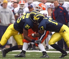 Ernest Shazor (25) and Carl Tabb (17)