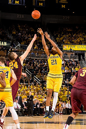 Mark Donnal (34) and Zak Irvin (21)