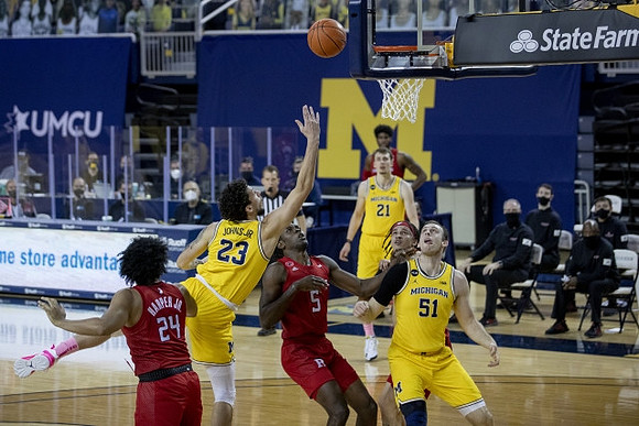 Brandon Johns Jr. (23), Franz Wagner (21), and Austin Davis (51)