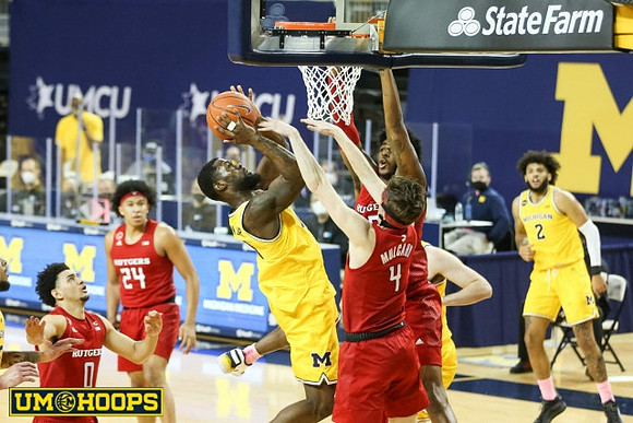 Chaundee Brown Jr. (15) and Isaiah Livers (2)