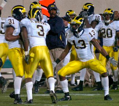 Brandent Englemon, Stevie Brown, Greg Mathews, Fred Jackson, Adrian Arrington, and Michael Hart