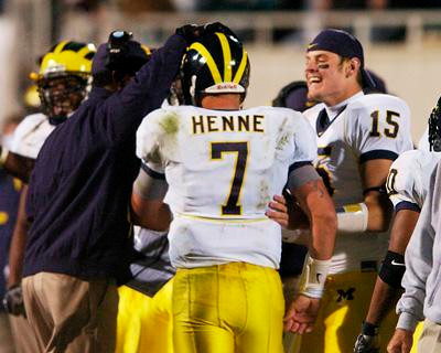 Chad Henne, Ryan Mallett, and Fred Jackson