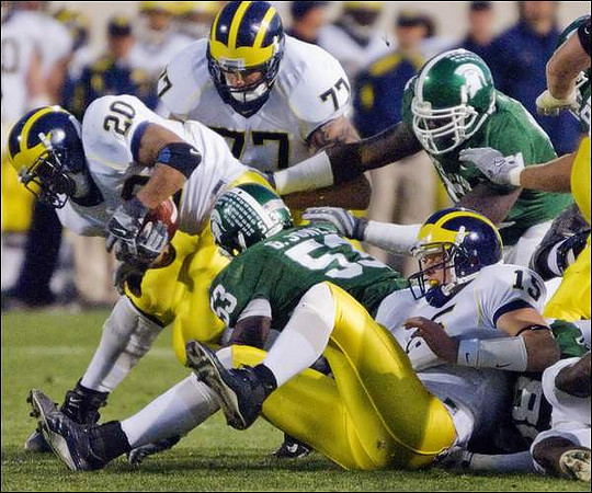 Michael Hart, Jake Long, and Ryan Mallett