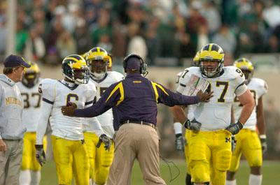 Ron English, Donovan Warren, Lloyd Carr, and Will Johnson
