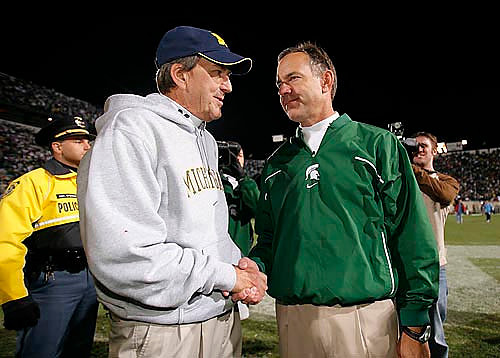 Lloyd Carr and Mark Dantonio