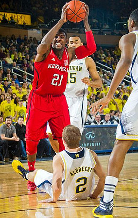 Jon Horford (15), Spike Albrecht (2), and Glenn Robinson III (1)