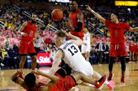 Ignas Brazdeikis (13) and Jordan Poole (2)