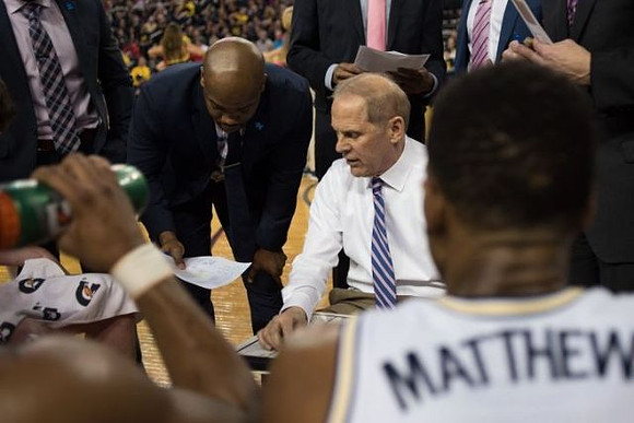 Deandre Haynes, John Beilein, and Charles Matthews (1)
