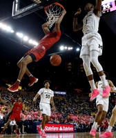 Eli Brooks (55), Charles Matthews (1), and Jordan Poole (2)