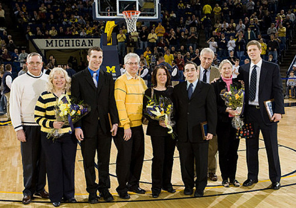 Last game at Crisler Arena Senior  Honorees