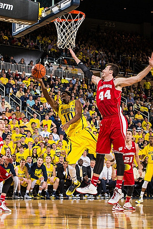 Ricky Doyle (32), Aubrey Dawkins (24), and Derrick Walton Jr. (10)