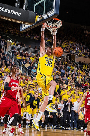 Derrick Walton Jr. (10), Spike Albrecht (2), Ricky Doyle (32), and Aubrey Dawkins (24)