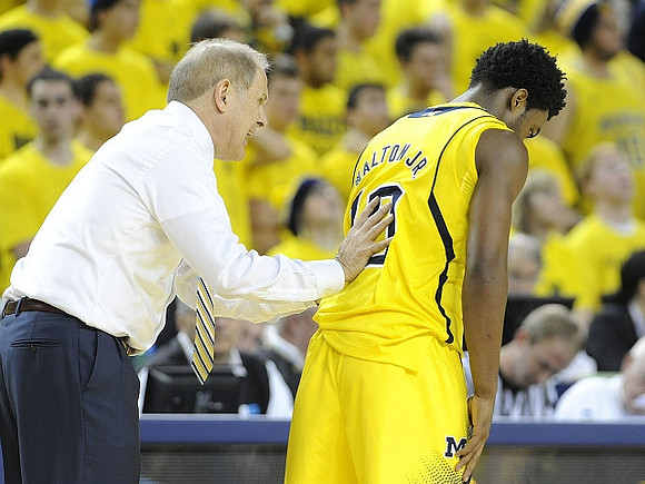 John Beilein and Derrick Walton Jr. (10)