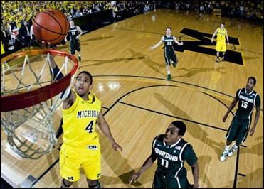 Darius Morris (4) and Stu Douglass (1)