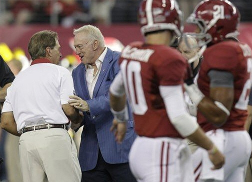 Nick Saban and Jerry Jones