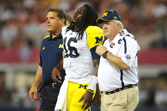 Brady Hoke and Denard Robinson (16)