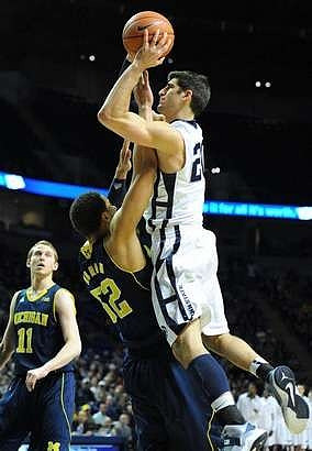 Jon Horford (15), Nik Stauskas (11), Tim Hardaway Jr. (10), and Glenn Robinson III (1)