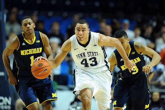 Mitch McGary (4) and Glenn Robinson III (1)