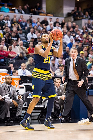 Zak Irvin (21) and Purdue Head Coach Matt Painter